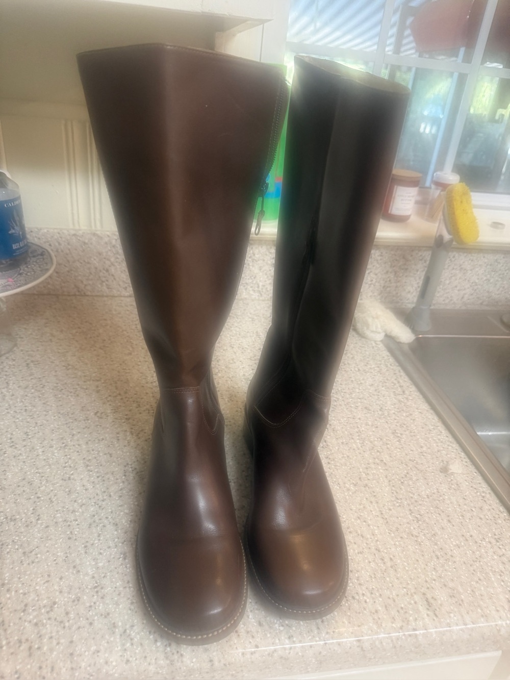 L.L. Bean Women's Over-the-Knee Riding Boots - Dark Brown